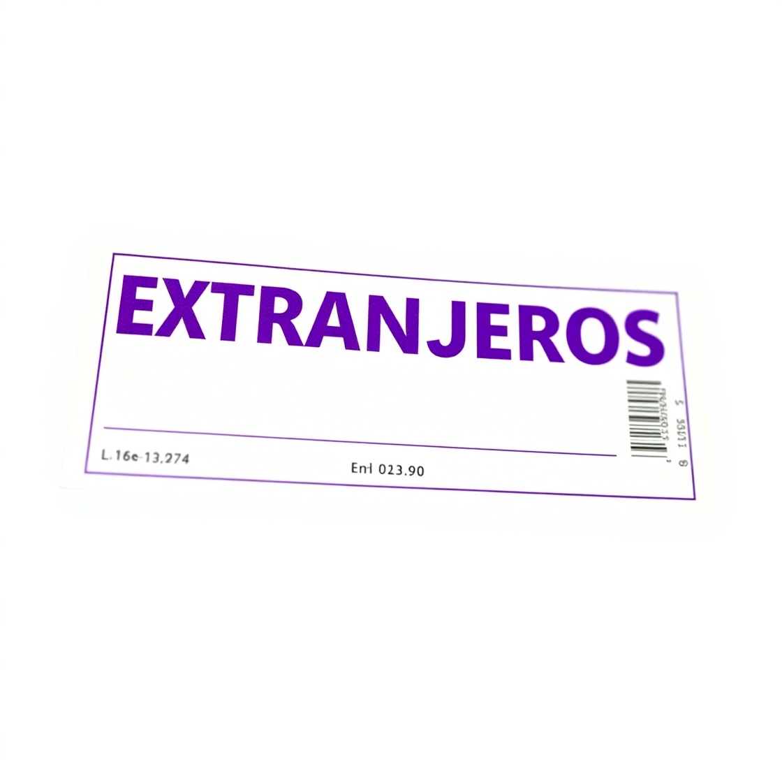 Entrada Extranjeros